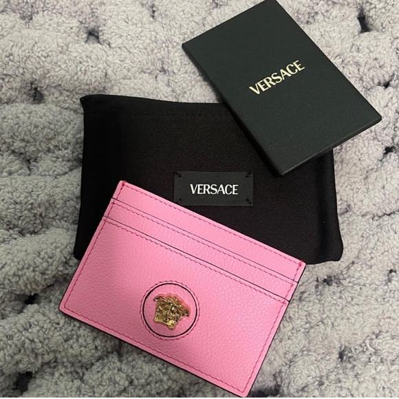 Versace Accessories - Versace Vibrant Pink Card Holder